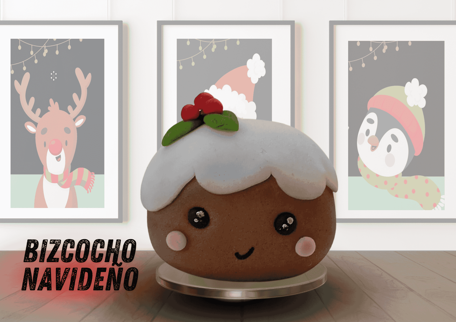 Bizcocho Navidad Kawaii