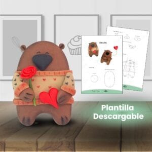 Plantilla Oso Love
