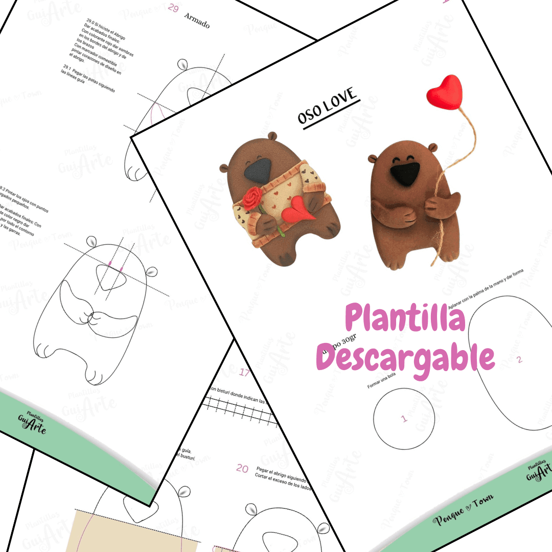 Oso love plantillas