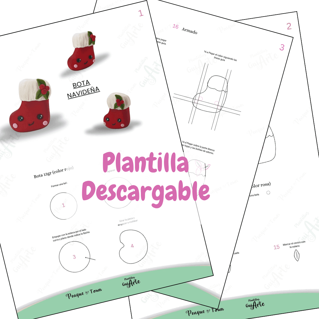 Plantilla Bota navideña