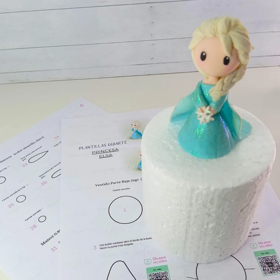 Plantilla Princesa Elsa - Imagen 2