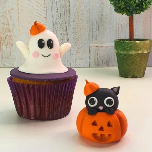 Plantilla Gatito Calabaza - Imagen 4